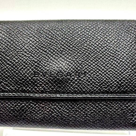 BVLGARI KEY HOLDER Black Leather - Picture 14 of 14